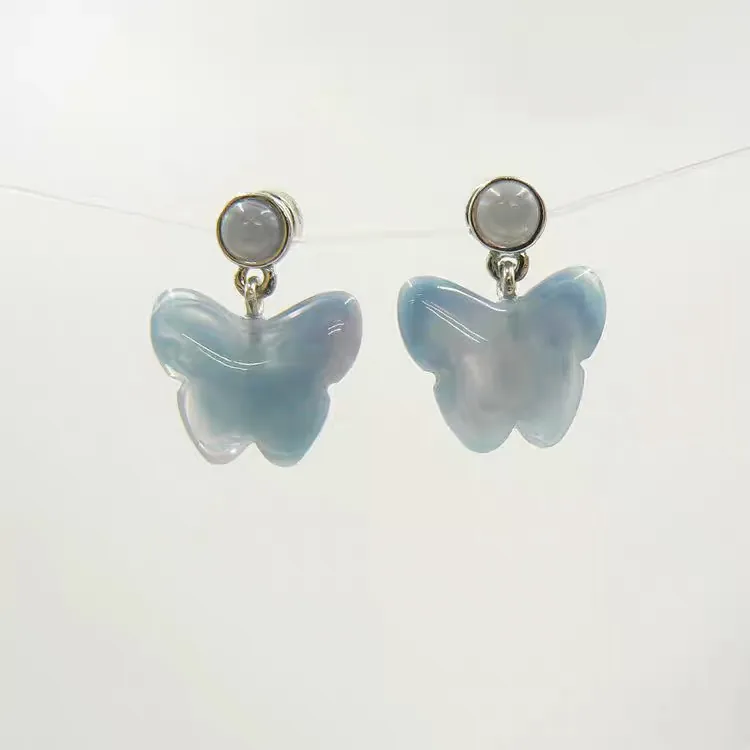 butterfly resin earrings sample view