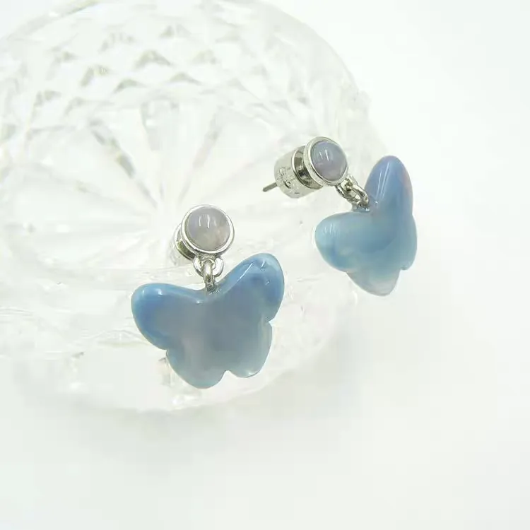 butterfly resin earrings sample view
